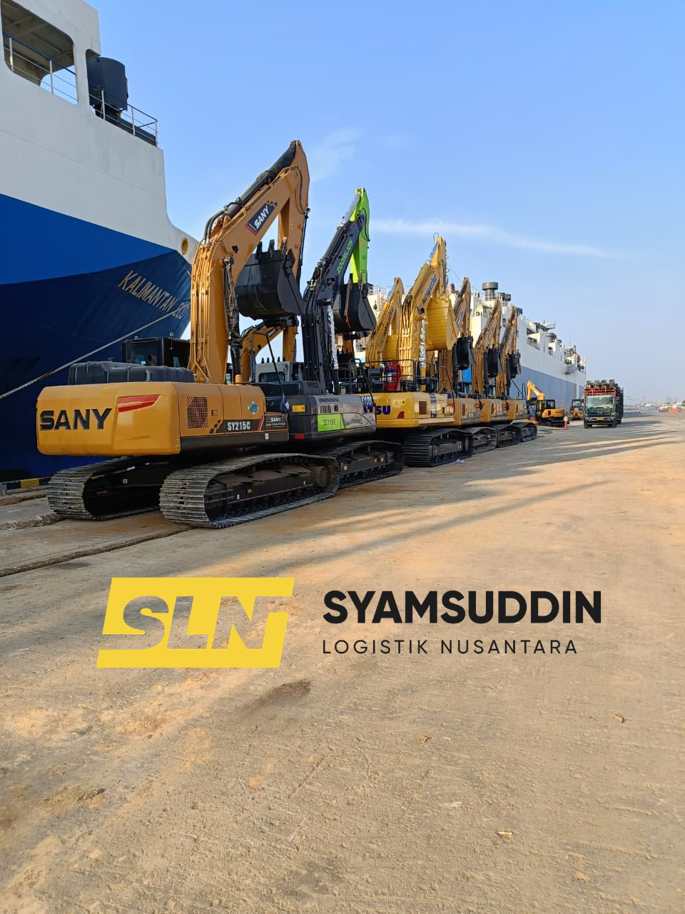 Armada Truk Trailer Lowbed Siap Mobilisasi Alat Berat ke Area Tambang Kaltim dan IKN