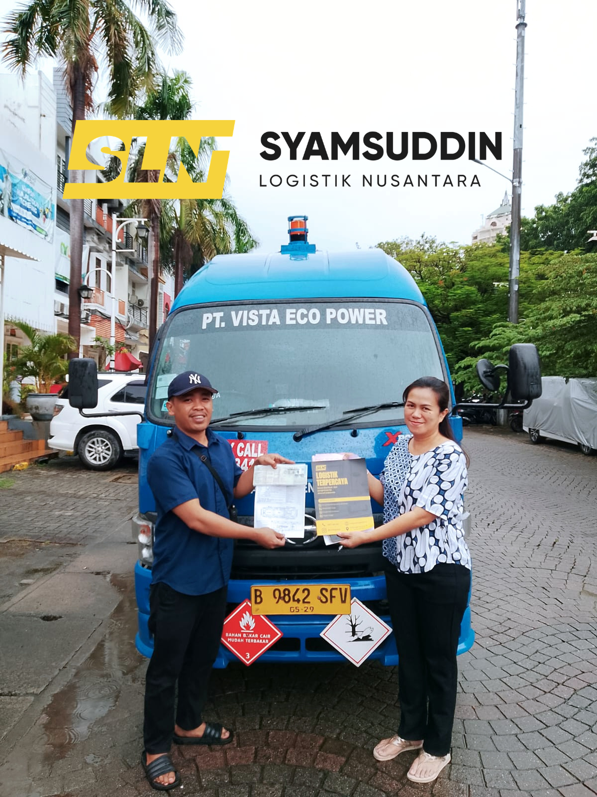 Proses pengambilan truk SLN Logistik