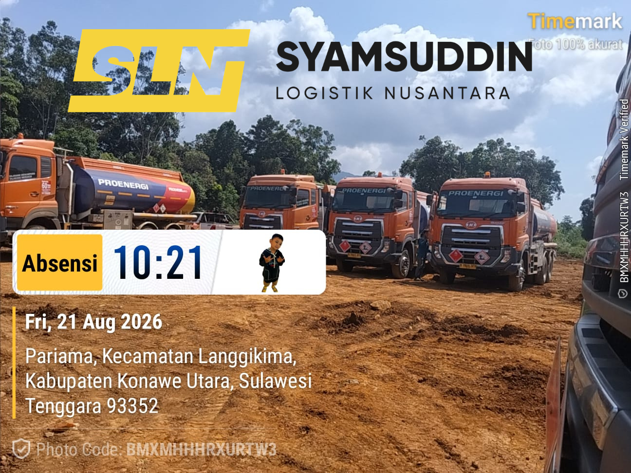 Unit truk tiba di tujuan akhir Kawasan Industri Konawe